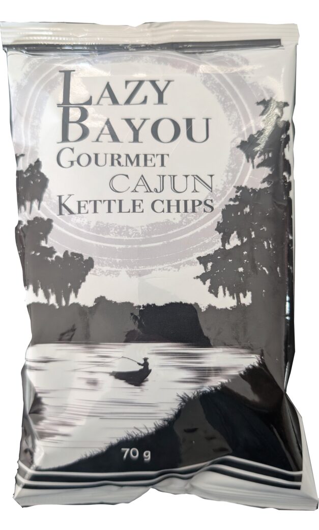 Lazy Bayou Gourmet Cajun Kettle cooked Chips 70G Bag
